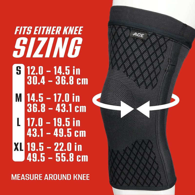 ACE Brand Flex Comfort Compression Knee Sleeve with Stabilizers - Image 3